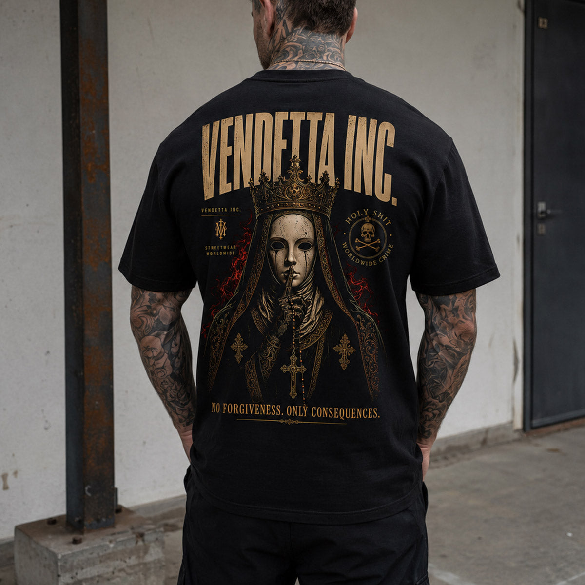 Vendetta Inc. Shirt No Forgiveness schwarz
