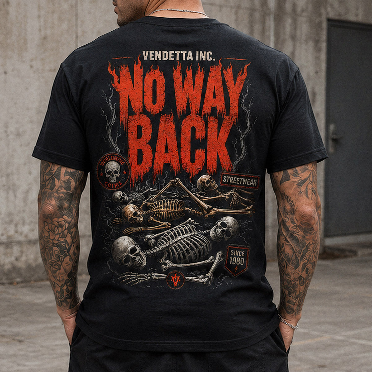 Vendetta Inc. Herren Shirt No Way Back schwarz