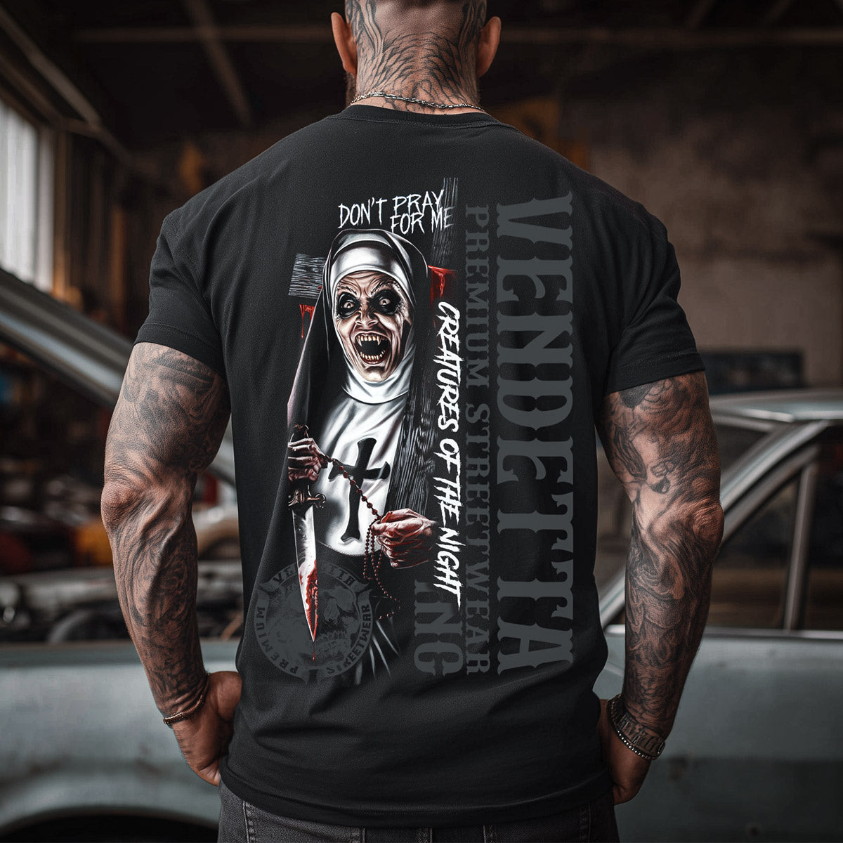 Vendetta Inc. Shirt Pray for Me schwarz VD-1578