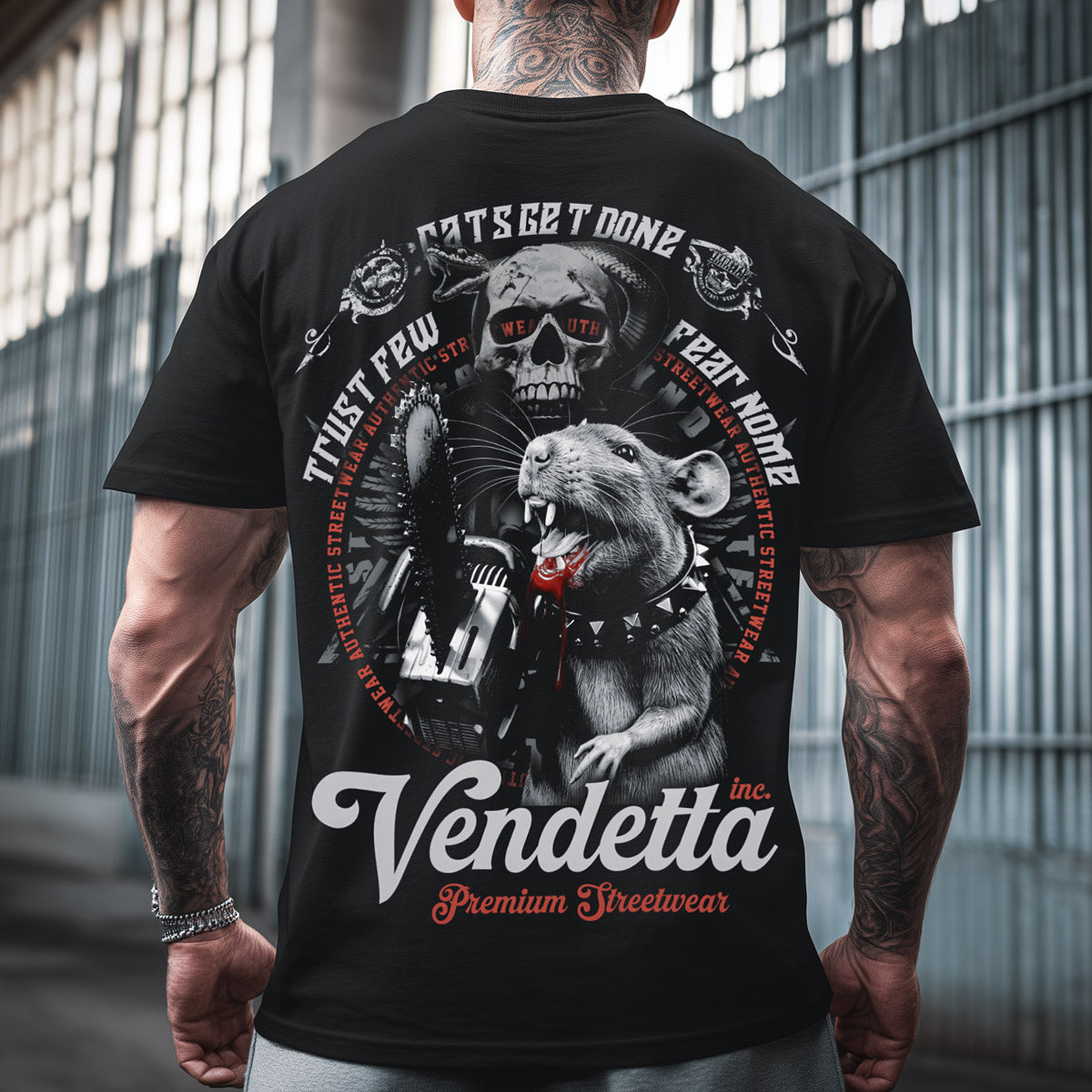 Vendetta Inc. Shirt Rats Get Done schwarz VD-1580