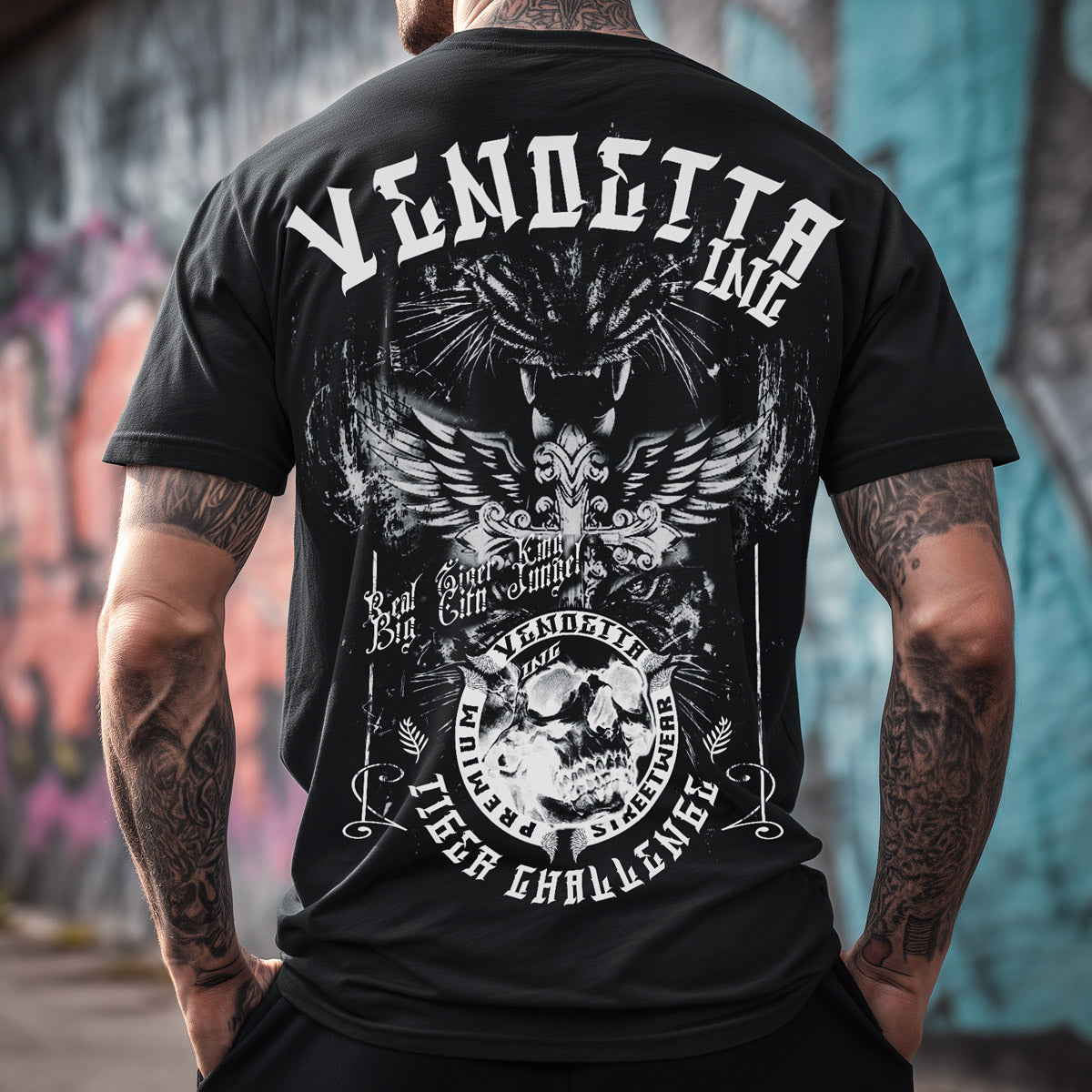 Vendetta Inc. Shirt Tiger Challenge schwarz VD-1233