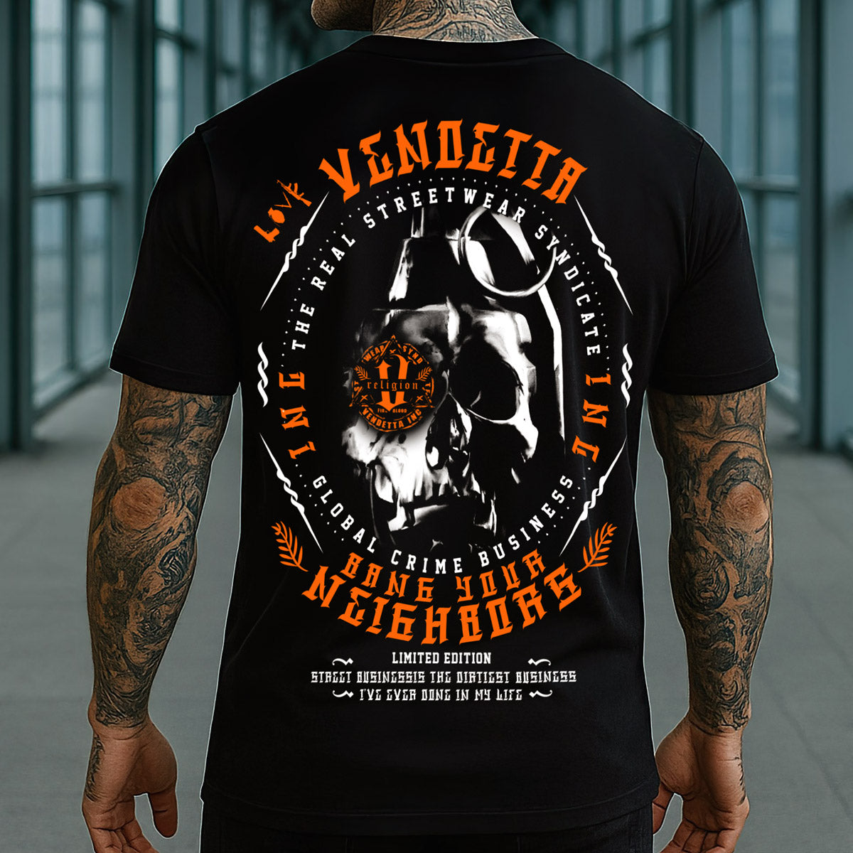 Vendetta Inc. Shirt Headgame schwarz VD-1604