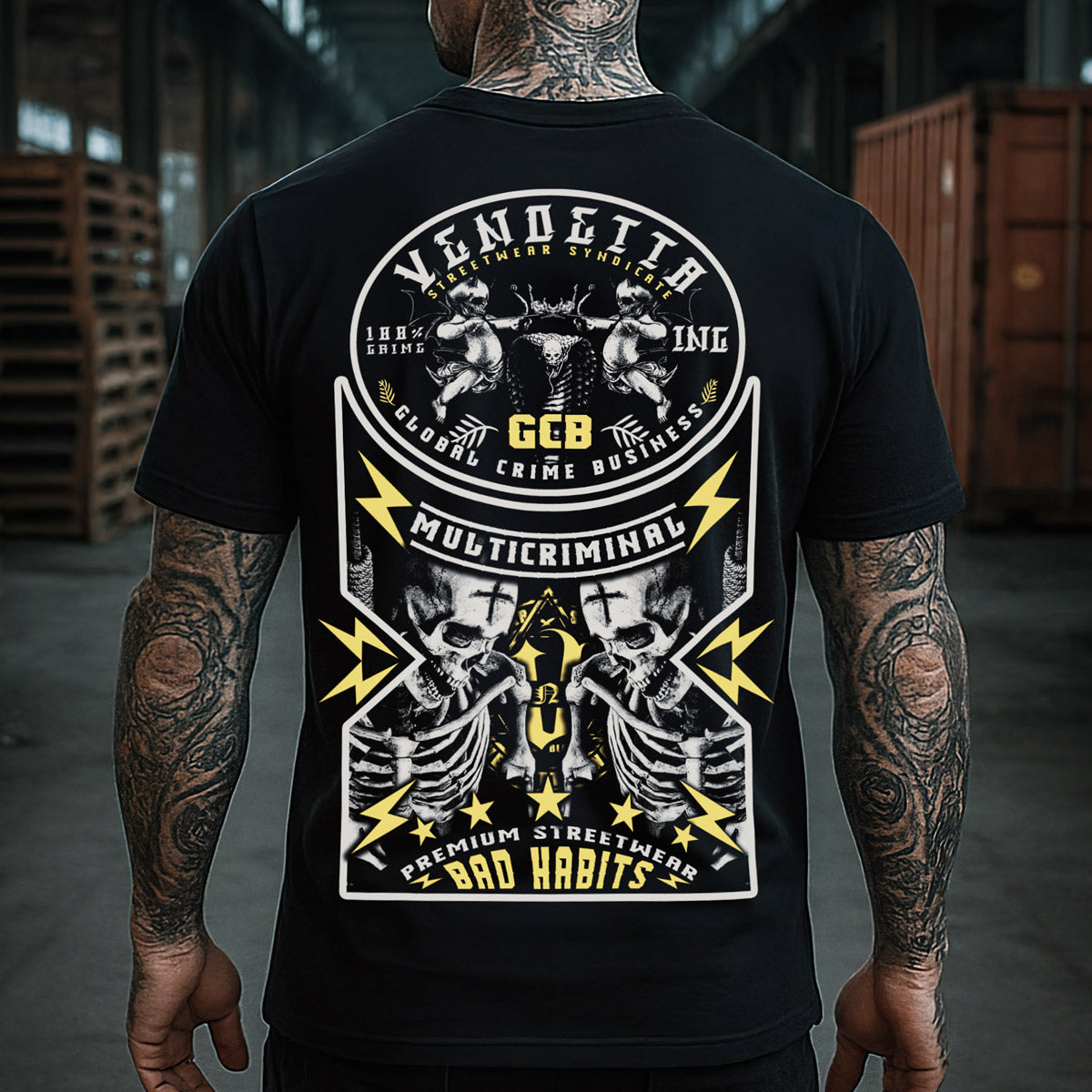 Vendetta Inc. Shirt Dark Pulse schwarz VD-1605
