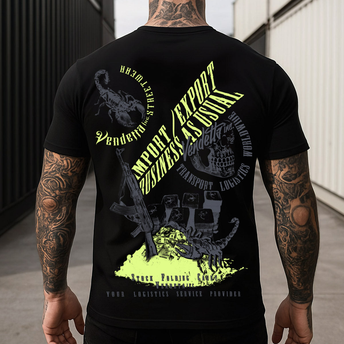 Vendetta Inc. Shirt Logistics Unit schwarz VD-1617