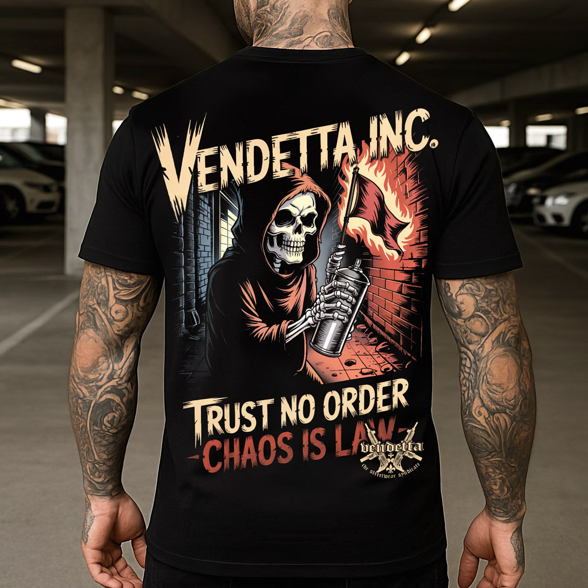 Vendetta Inc. Shirt Chaos Law schwarz VD-1631