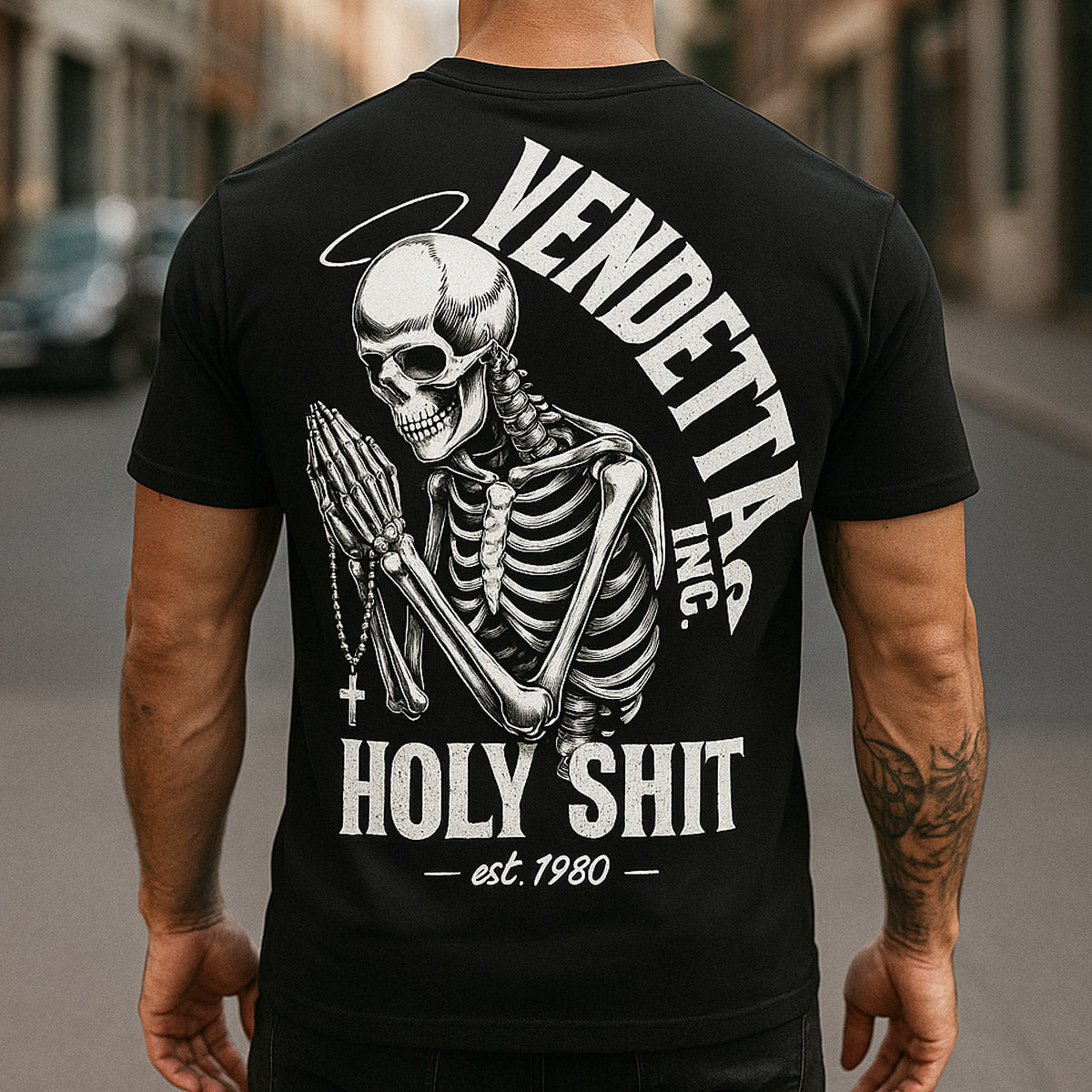 Vendetta Inc. Shirt Holy Skeleton schwarz