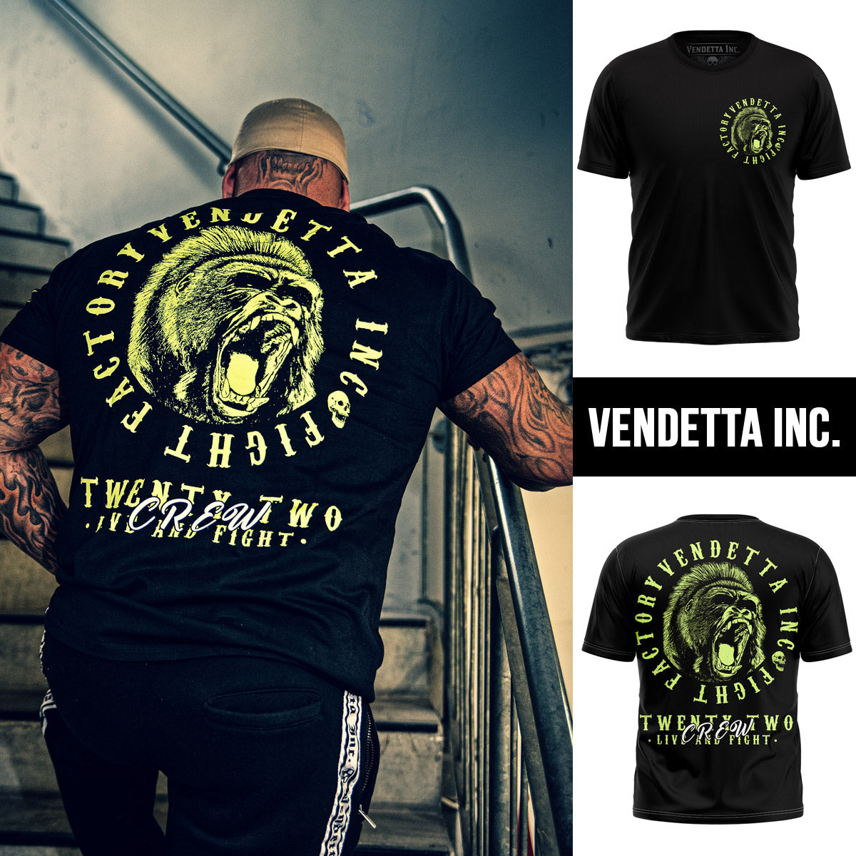Vendetta Inc. Shirt Factory schwarz VD-1125