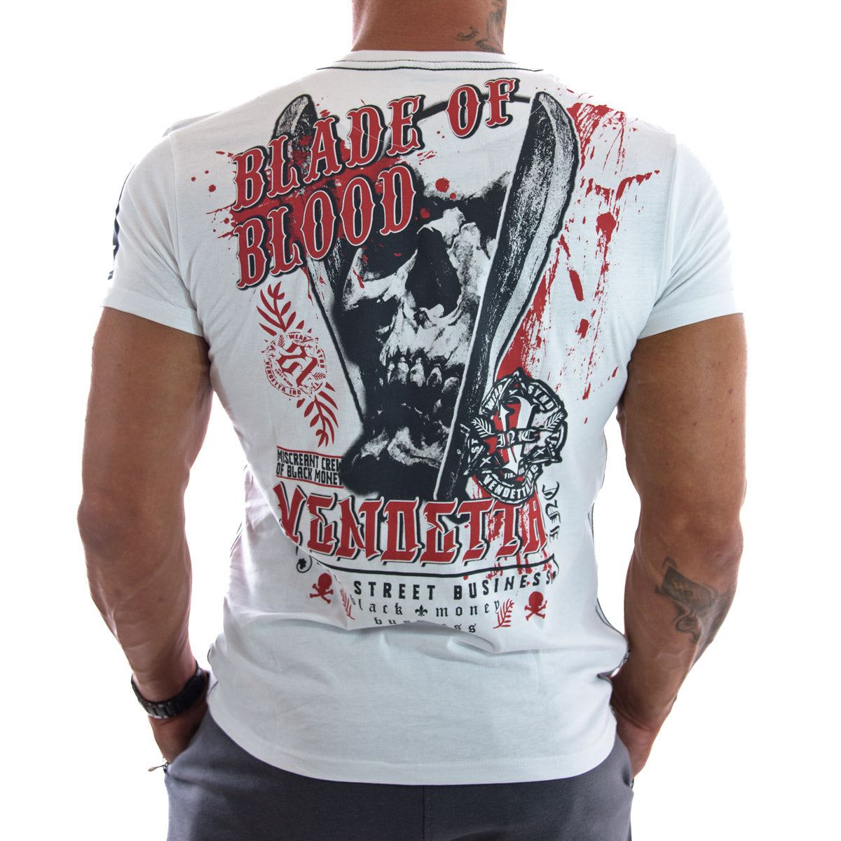 Vendetta Inc. Shirt Blade of Blood weiß 1192