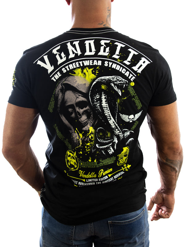 Vendetta Inc. Shirt Skull Snake schwarz 1183