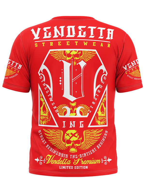 Vendetta Inc. Shirt Street Business 1114 rot