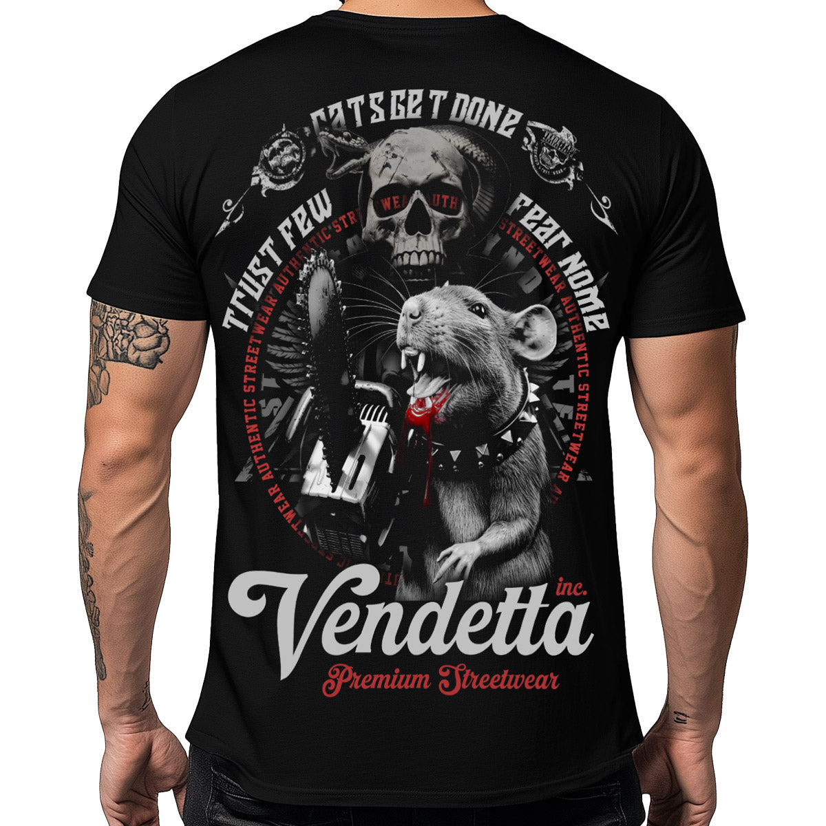Vendetta Inc. Shirt Rats Get Done schwarz VD-1580