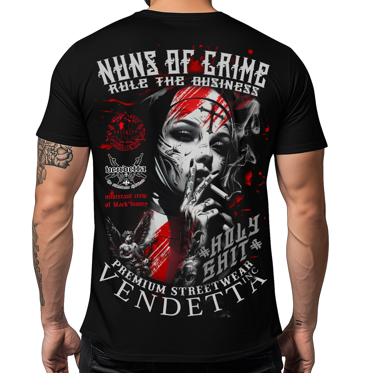 Vendetta Inc. Shirt Nuns of Crime schwarz VD-1581