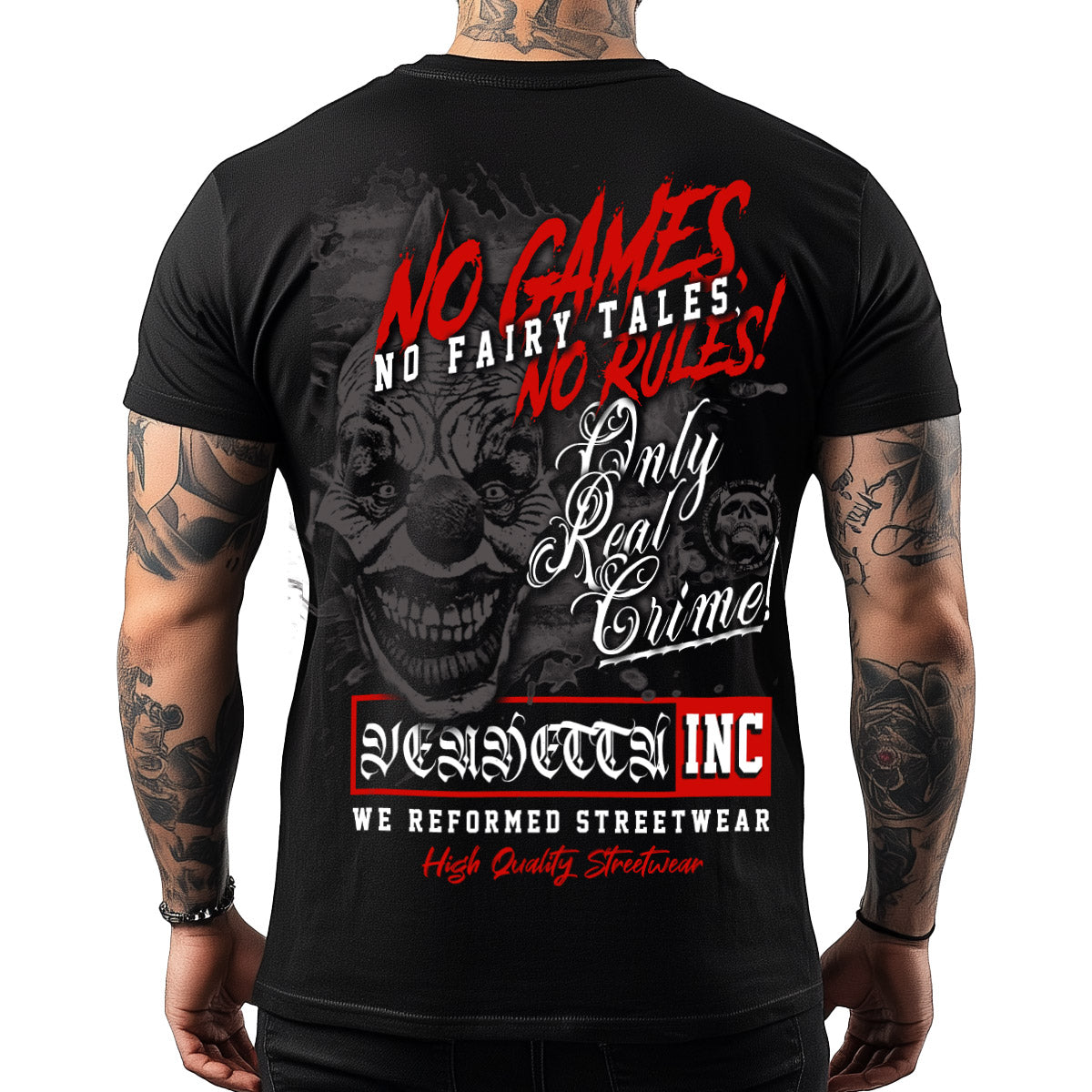 Vendetta Inc. Shirt No Games schwarz VD-1206