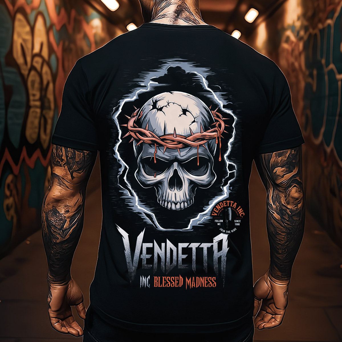 Vendetta Inc. Shirt Thorns & Thunder schwarz VD-1584