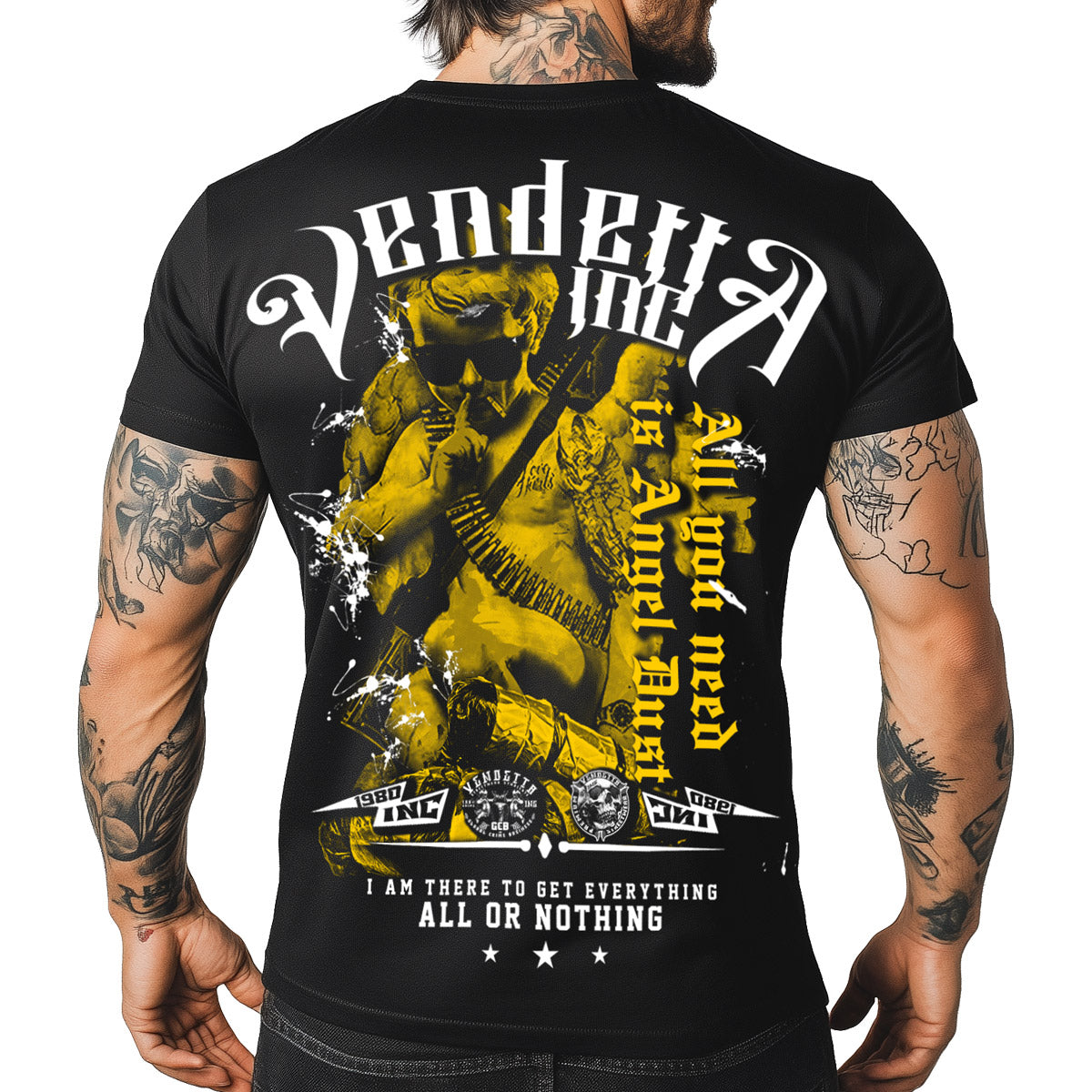 Vendetta Inc. Shirt Saint & Sinner schwarz VD-1258