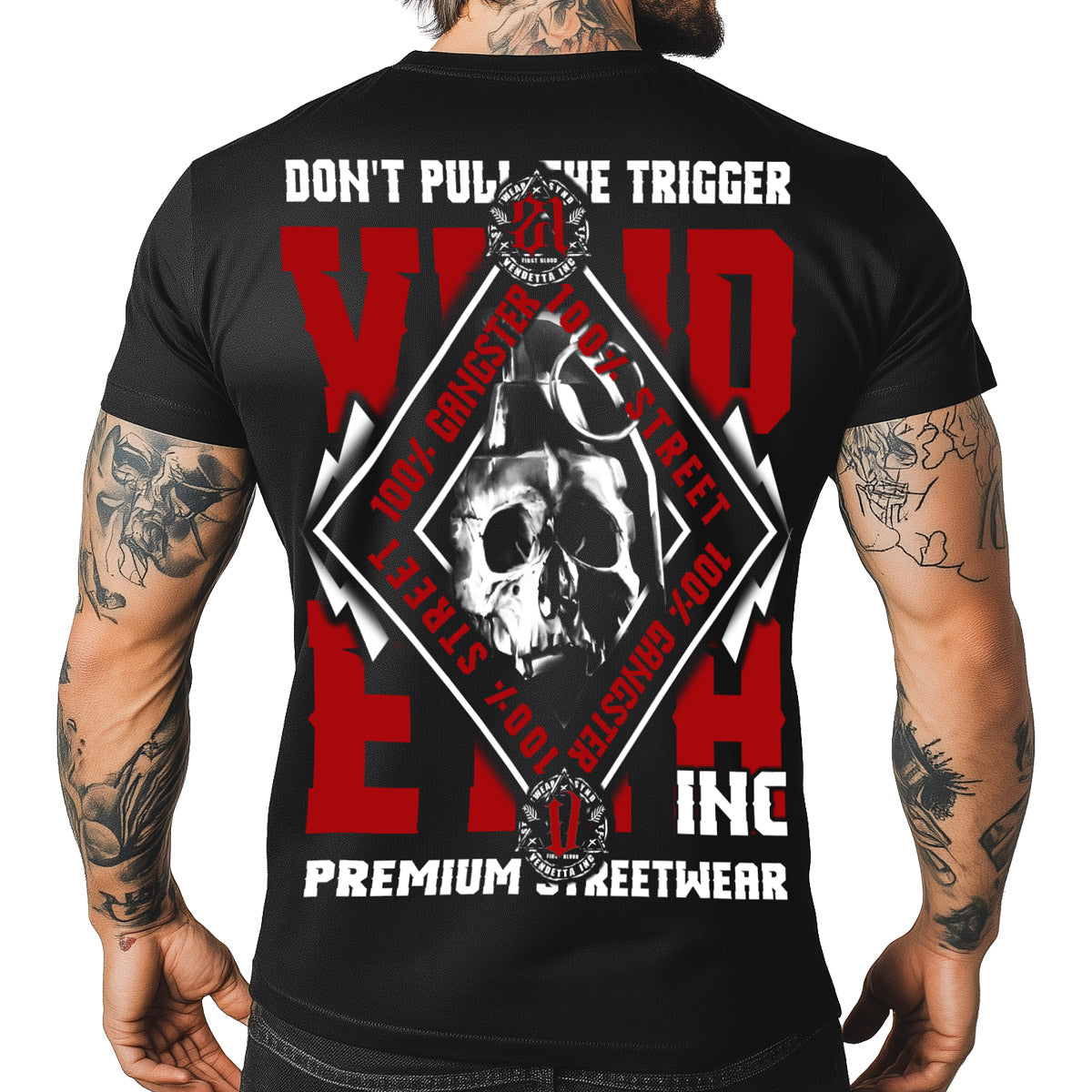 Vendetta Inc. Shirt Red Trigger schwarz VD-1270