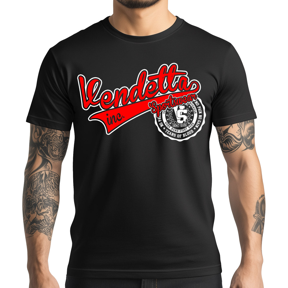 Vendetta Inc. Shirt Bloodline Athletics schwarz VD-1287