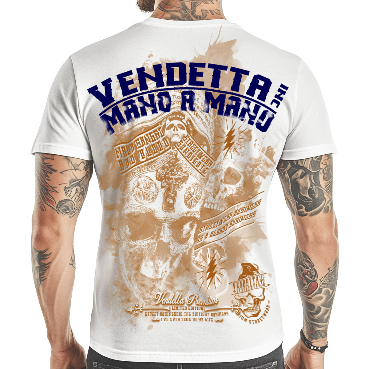 Vendetta Inc. Shirt Blood Oath weiß VD-1599