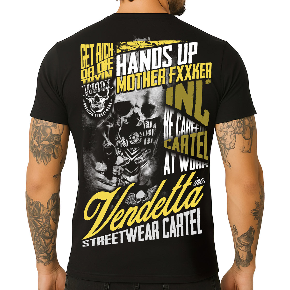 Vendetta Inc. Shirt Cartel Mode schwarz VD-1600