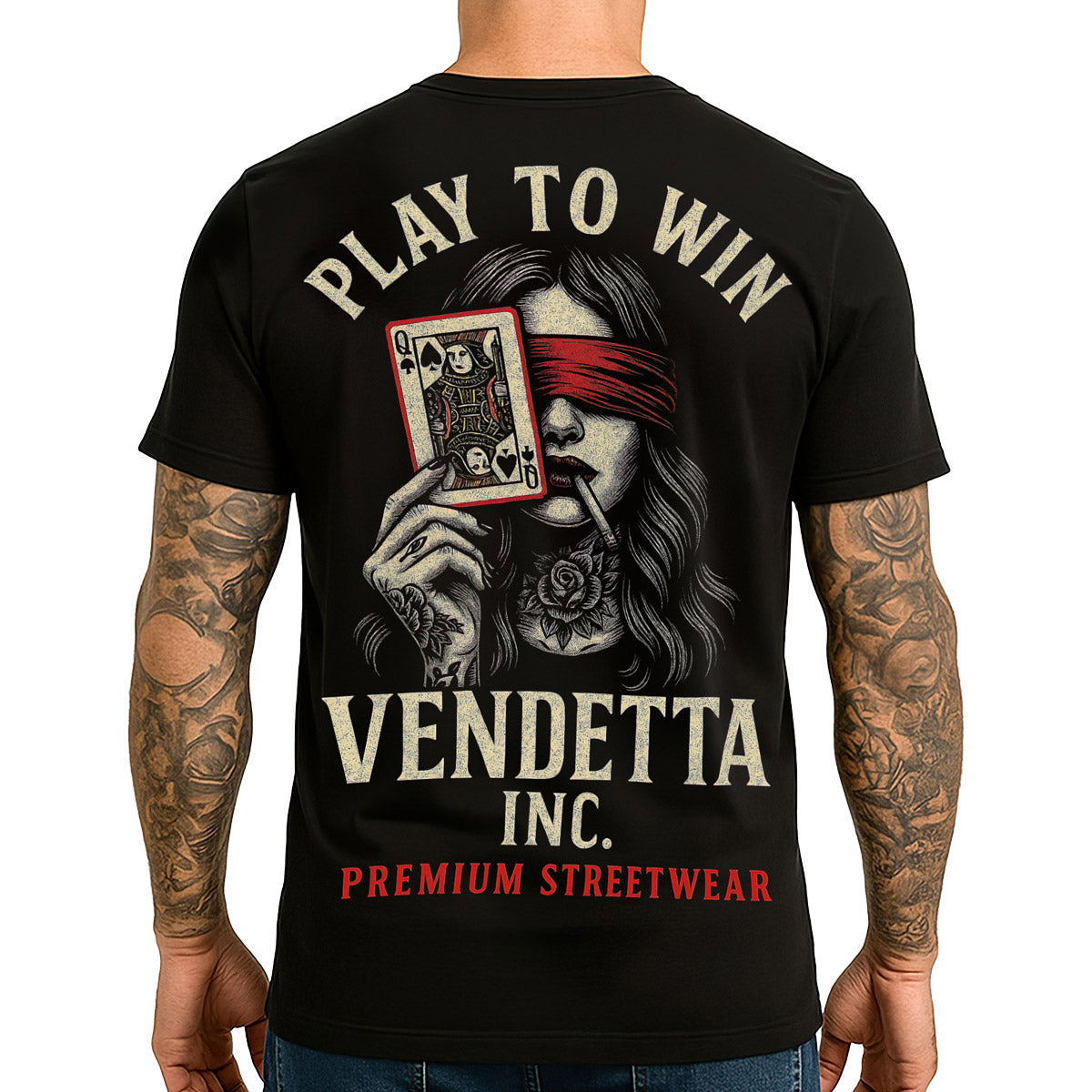 Vendetta Inc. Shirt Play to Win schwarz VD-1657