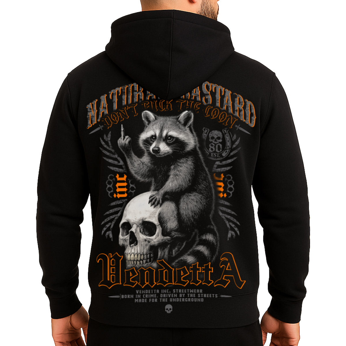 Vendetta Inc. Hoodie Skull Coon schwarz