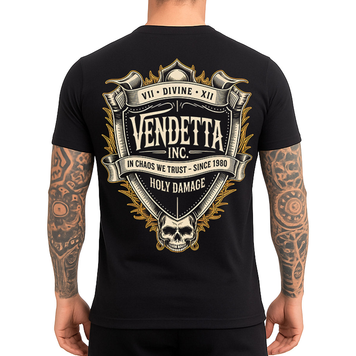Vendetta Inc. Shirt Chaos We Trust schwarz