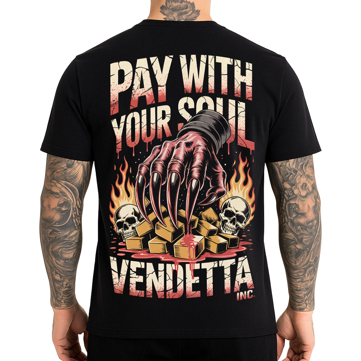Vendetta Inc. Shirt Pay With Your Soul schwarz