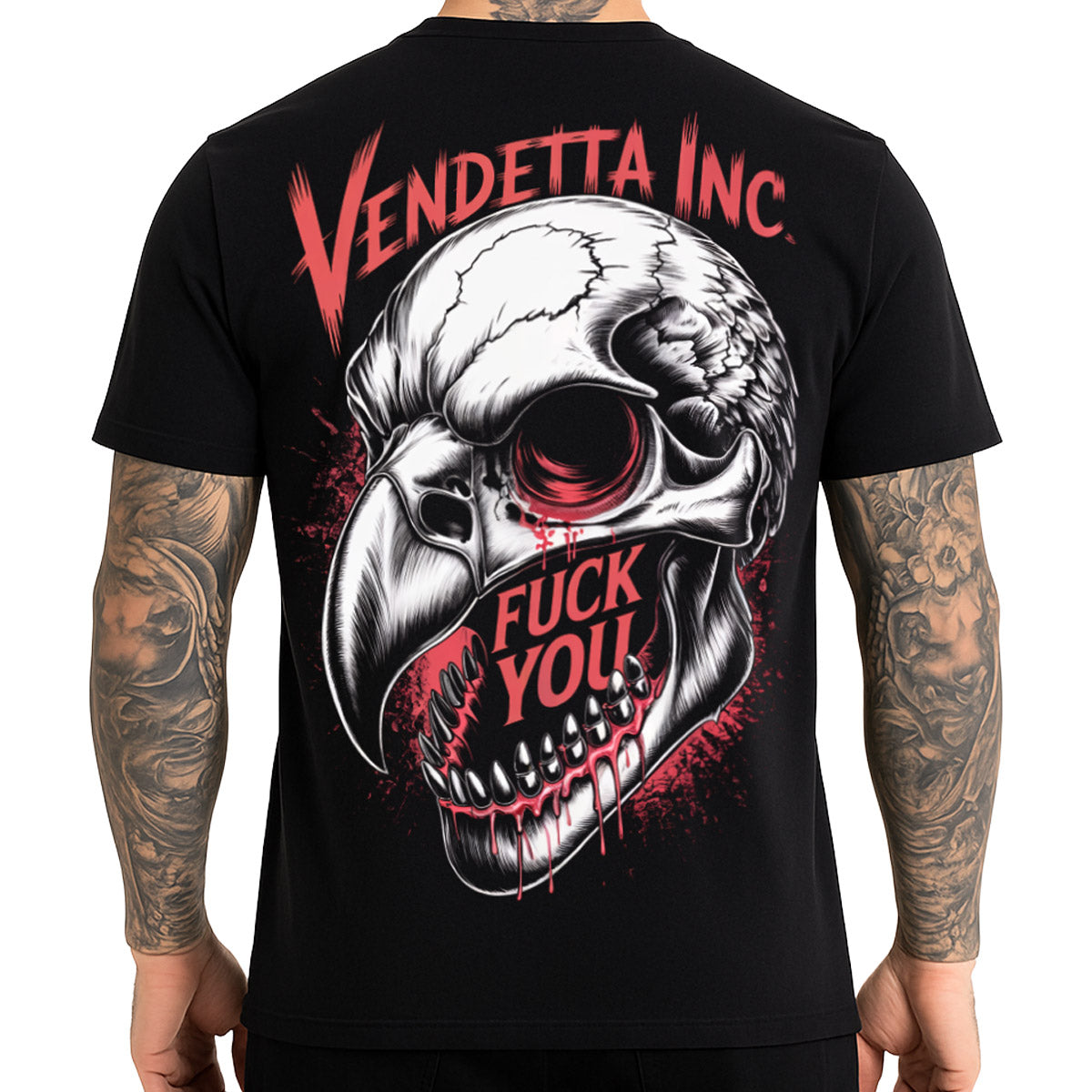 Vendetta Inc. Shirt Raven Fury Skull schwarz