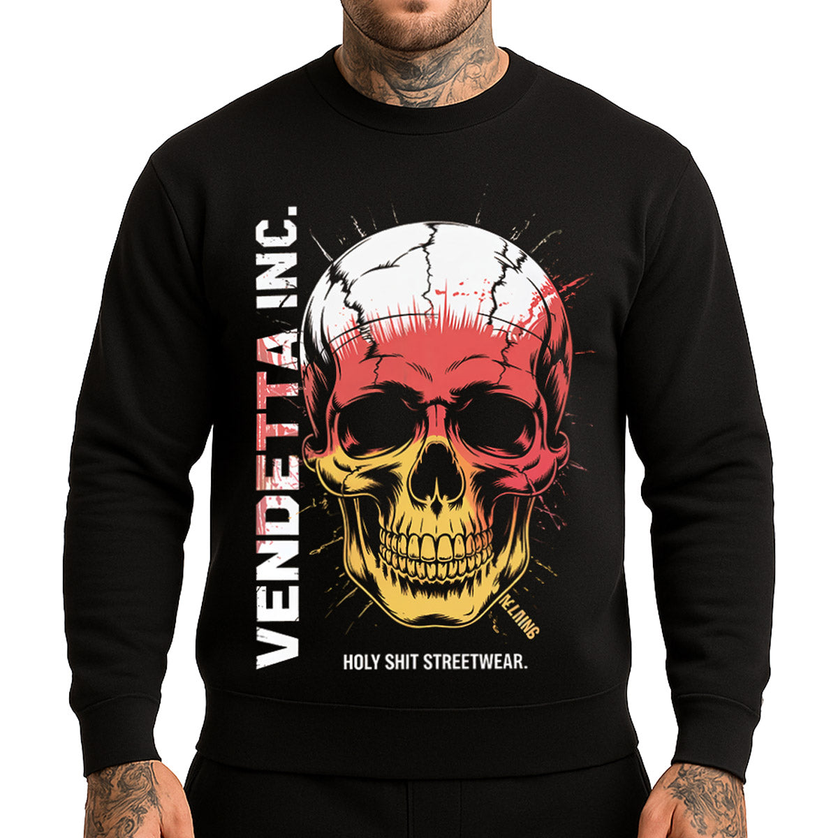 Vendetta Inc. Sweatshirt Skull Strike schwarz