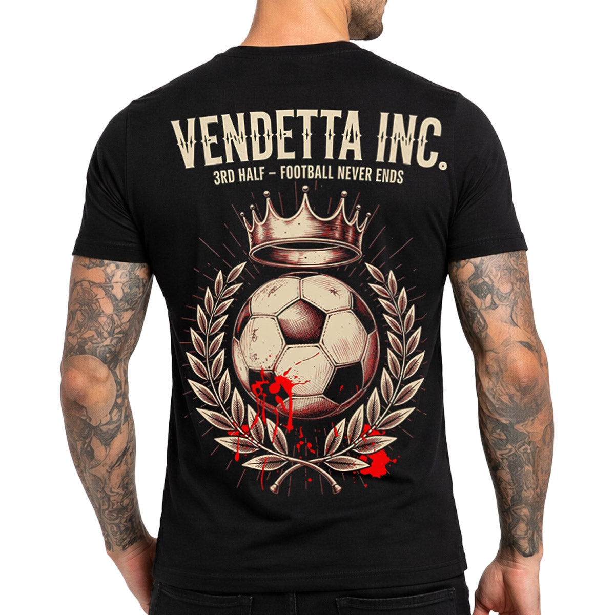 Vendetta Inc. Shirt 3rd Half – Football Never Ends schwarz