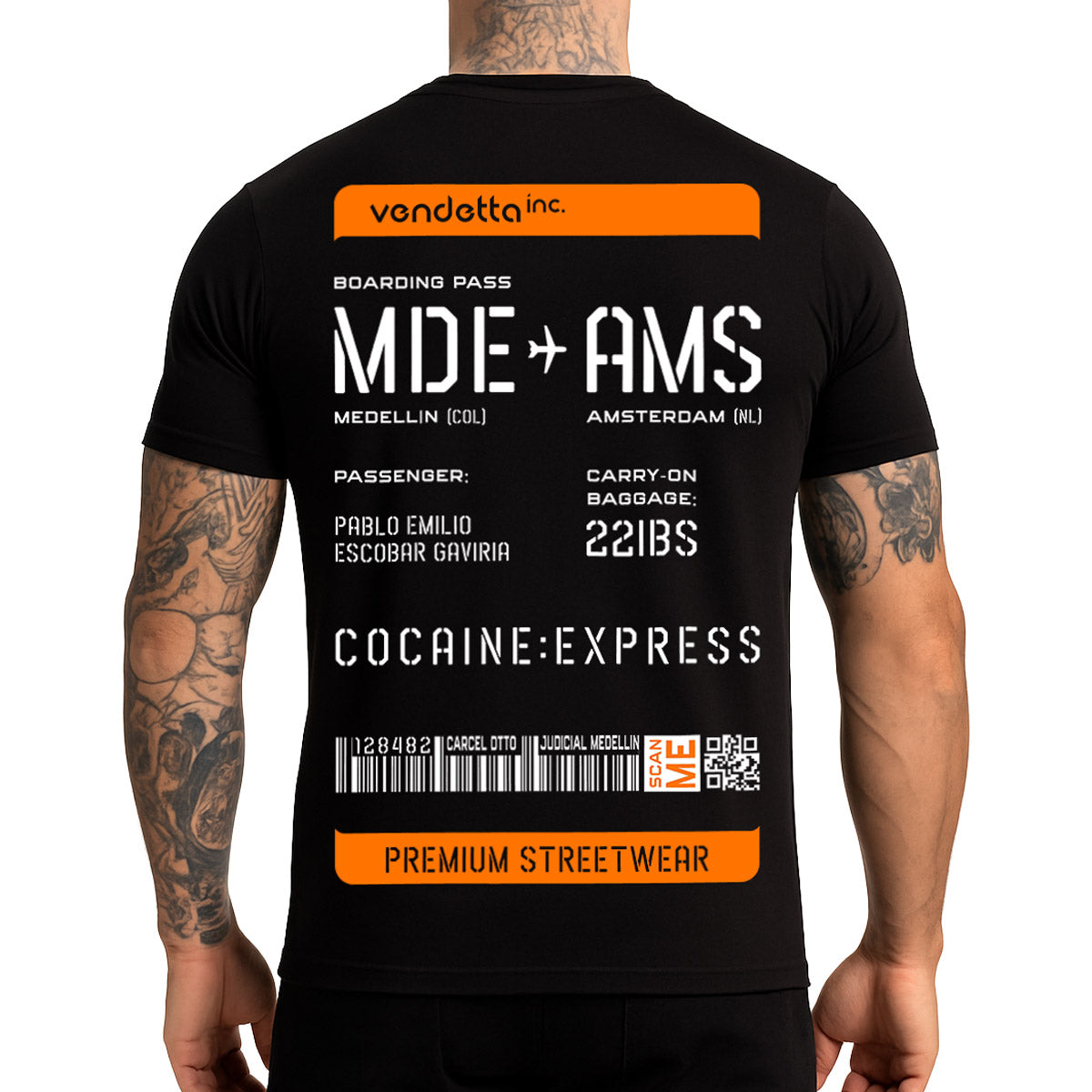 Vendetta Inc. Shirt Boarding Pass schwarz