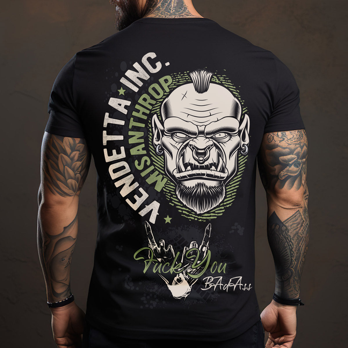 Vendetta Inc. Shirt Misanthrop 1045 schwarz