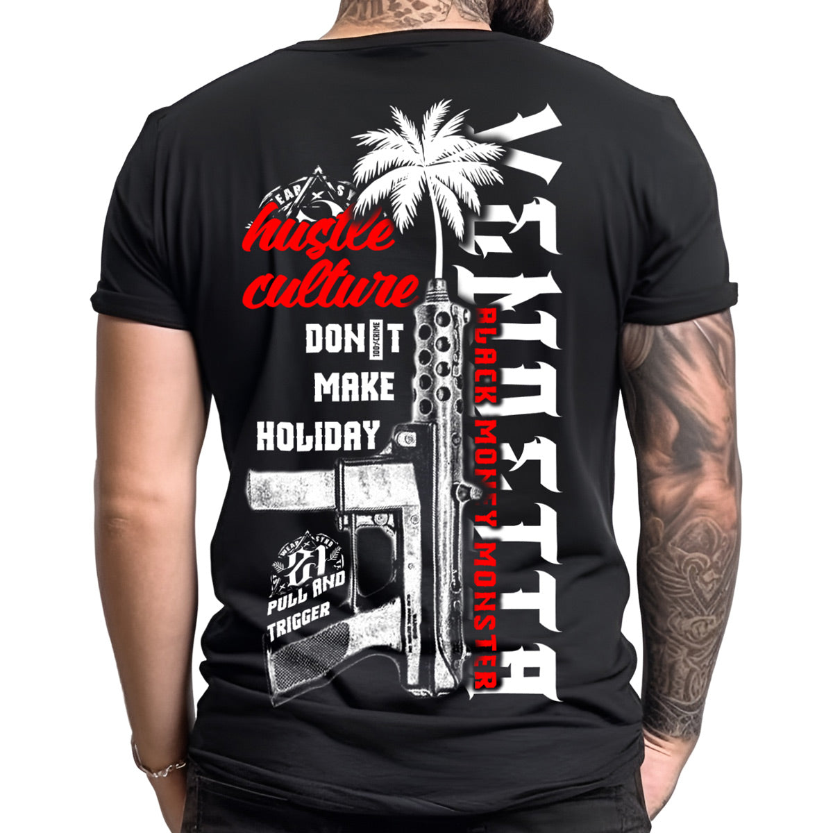 Vendetta Inc. T-Shirt Crime Holiday schwarz VD-1315