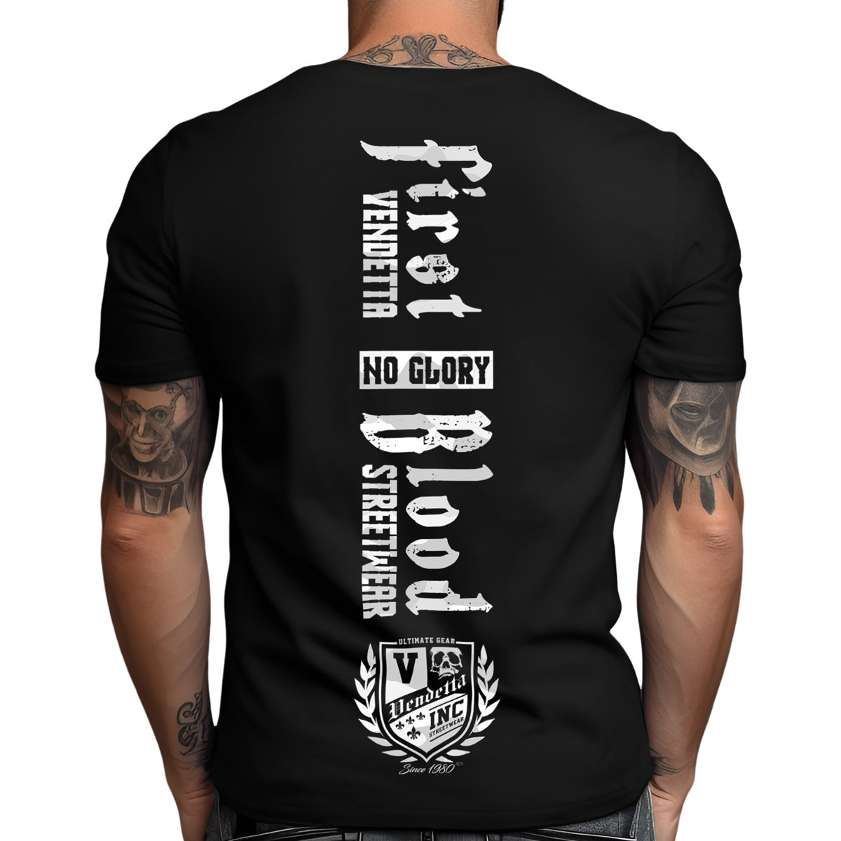 Vendetta Inc. Shirt First Blood schwarz,camo-weiß 1320