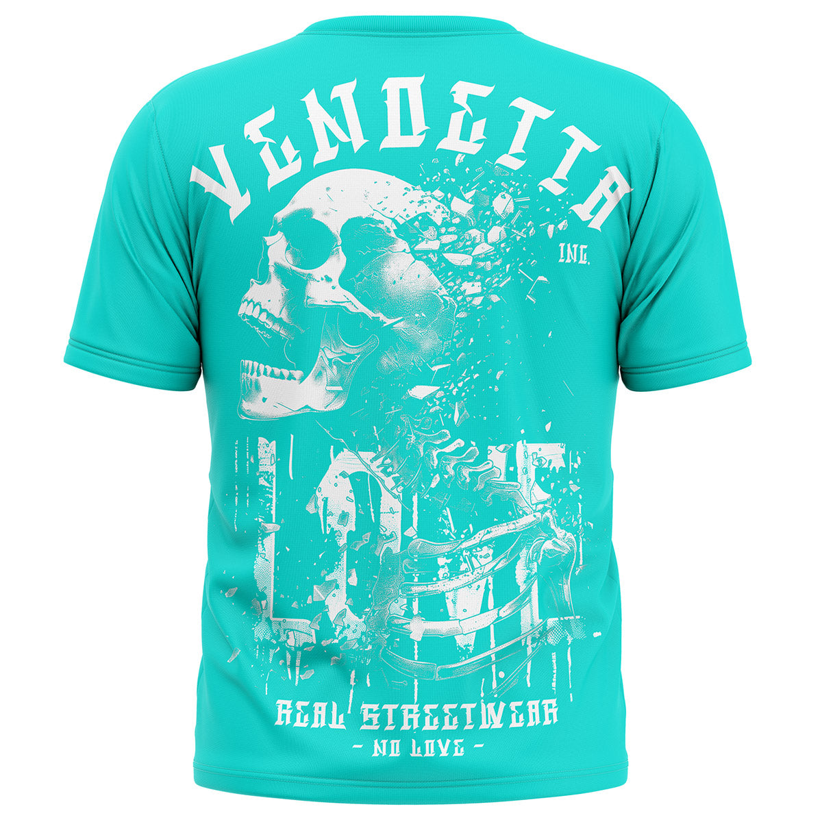 Vendetta Inc Shirt No Love Turquoise VD-1430