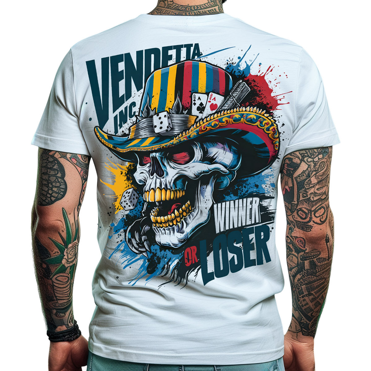 Vendetta Inc. Shirt Play Leader weiß VD-1437