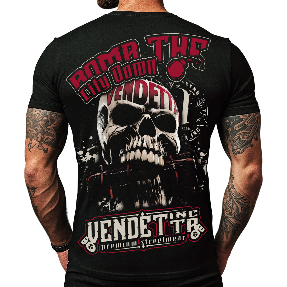 Vendetta Inc. Shirt schwarz City Down VD-1454
