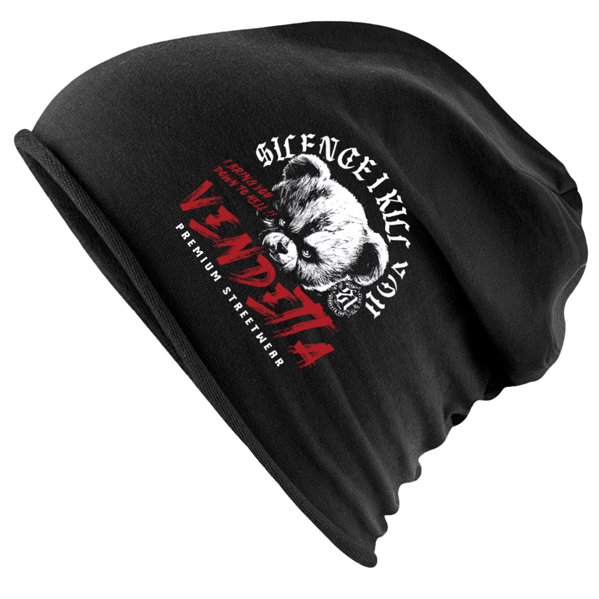 Vendetta Inc. Unisex Beanie Teddy Attack schwarz 1016