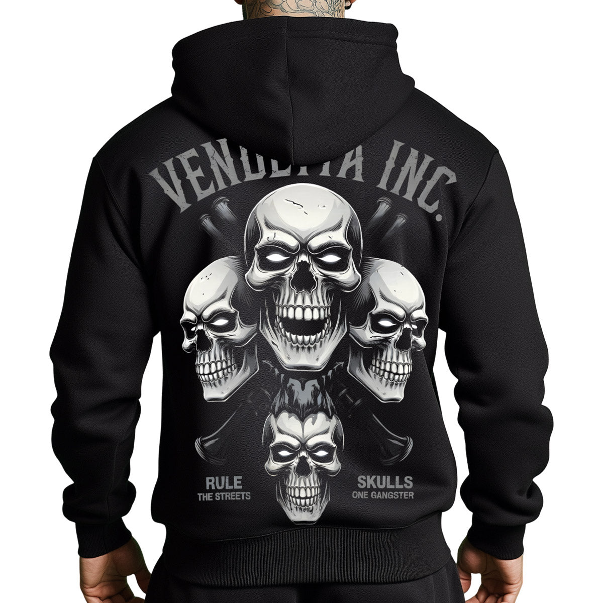 Vendetta Inc. Hoodie Rule The Streets schwarz VD-4062