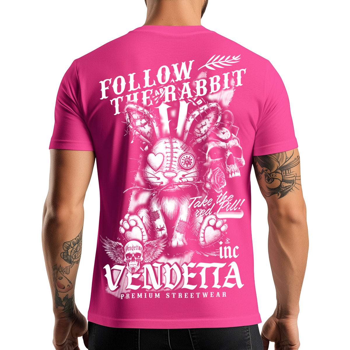 Vendetta Inc. Shirt The Rabbit fuchsia VD-1470