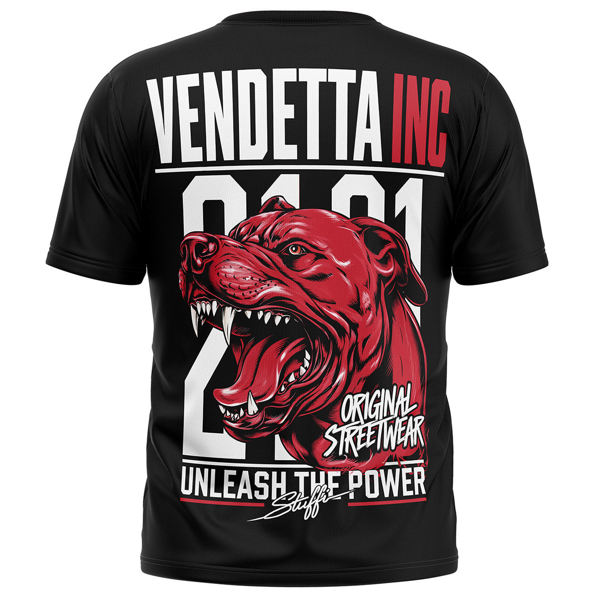 Vendetta Inc. Shirt Pitbull Power schwarz VD-1475