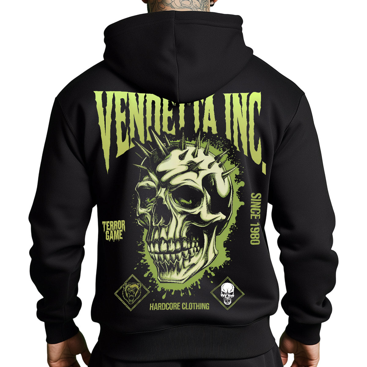 Vendetta Inc. Kapuzenpullover Terror Game schwarz VD-4073
