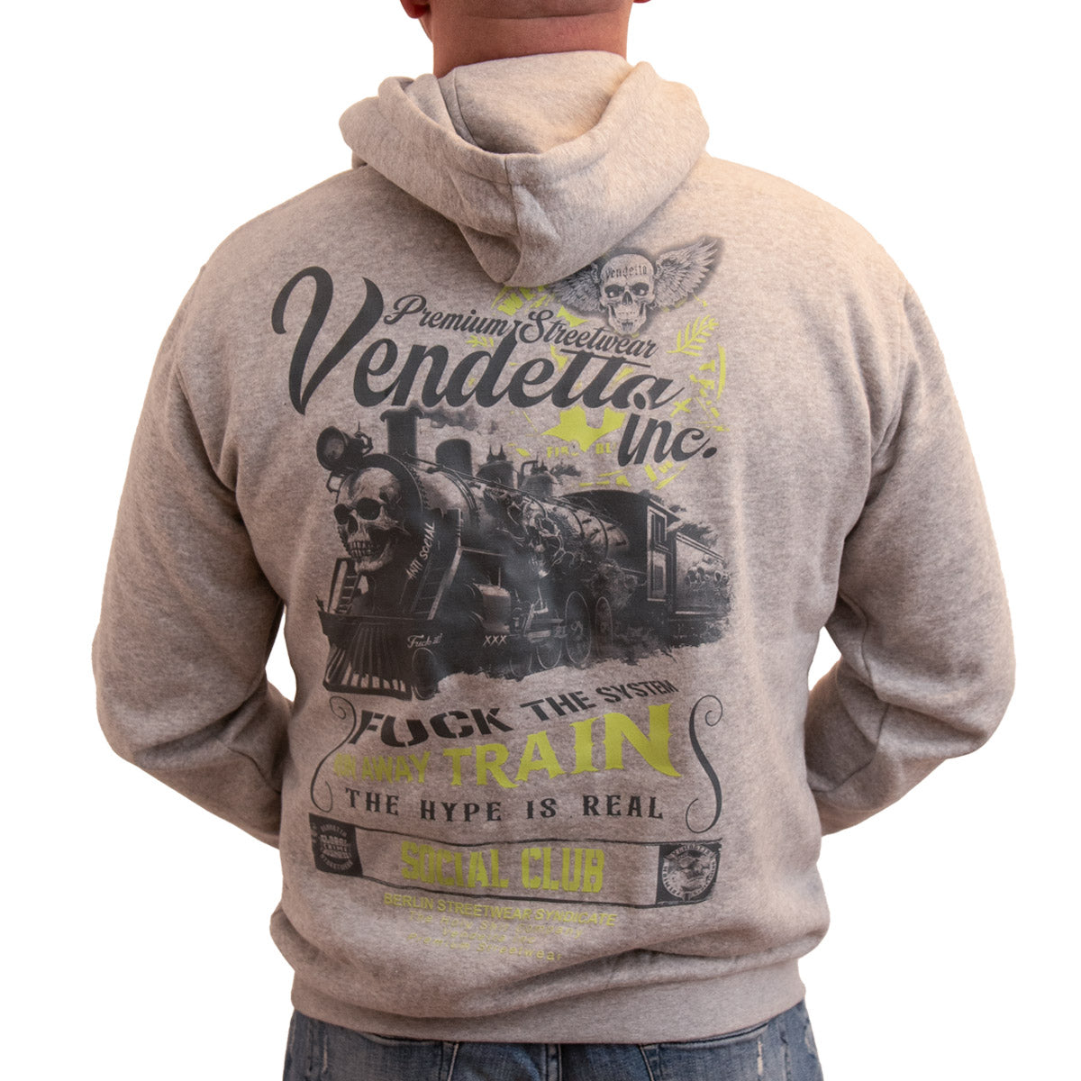 Vendetta Inc. Kapuzenpullover Train grau VD-4074