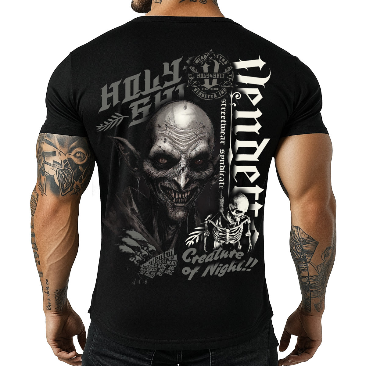 Vendetta Inc. Shirt Holy Night schwarz VD-1296