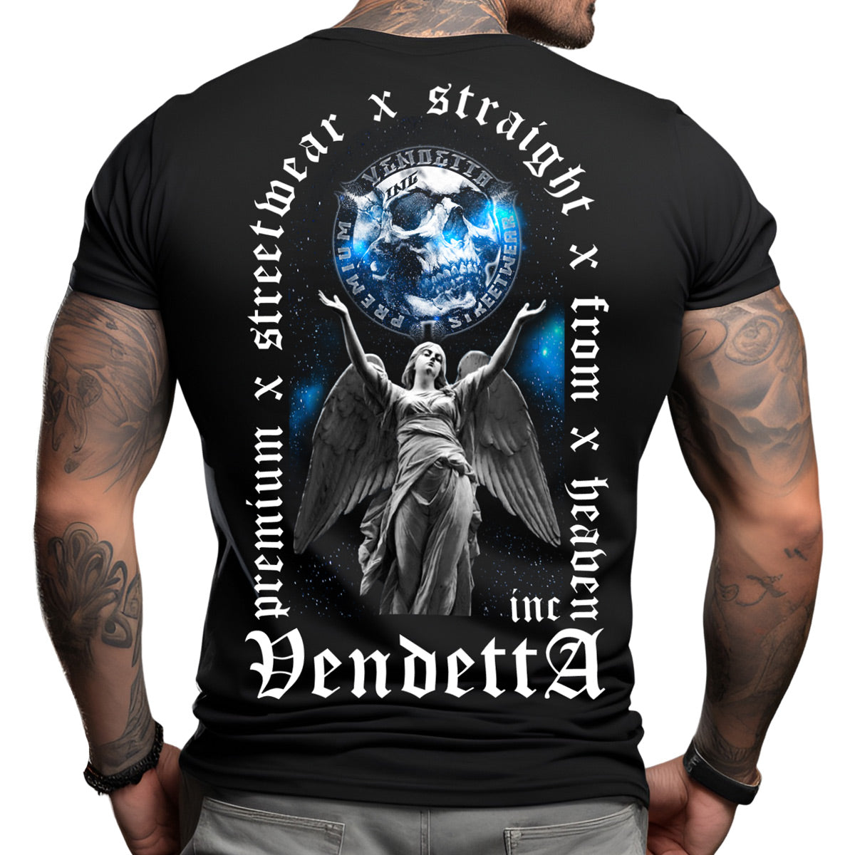 Vendetta Inc. Shirt Angel schwarz VD-1333