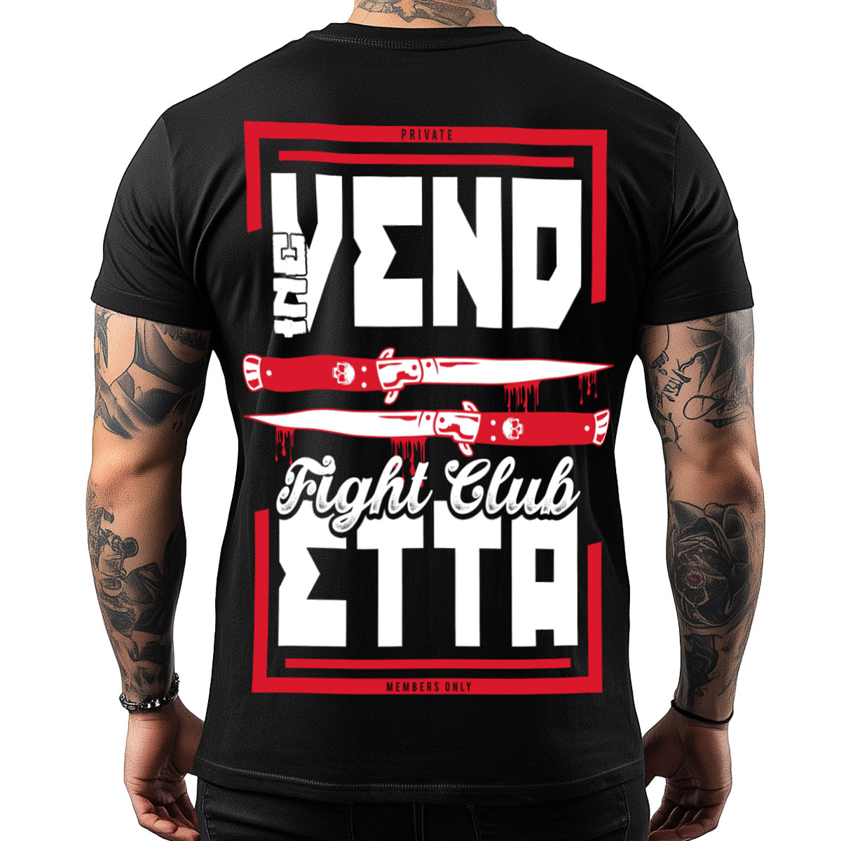 Vendetta Inc. Shirt Fight Member schwarz VD-1482