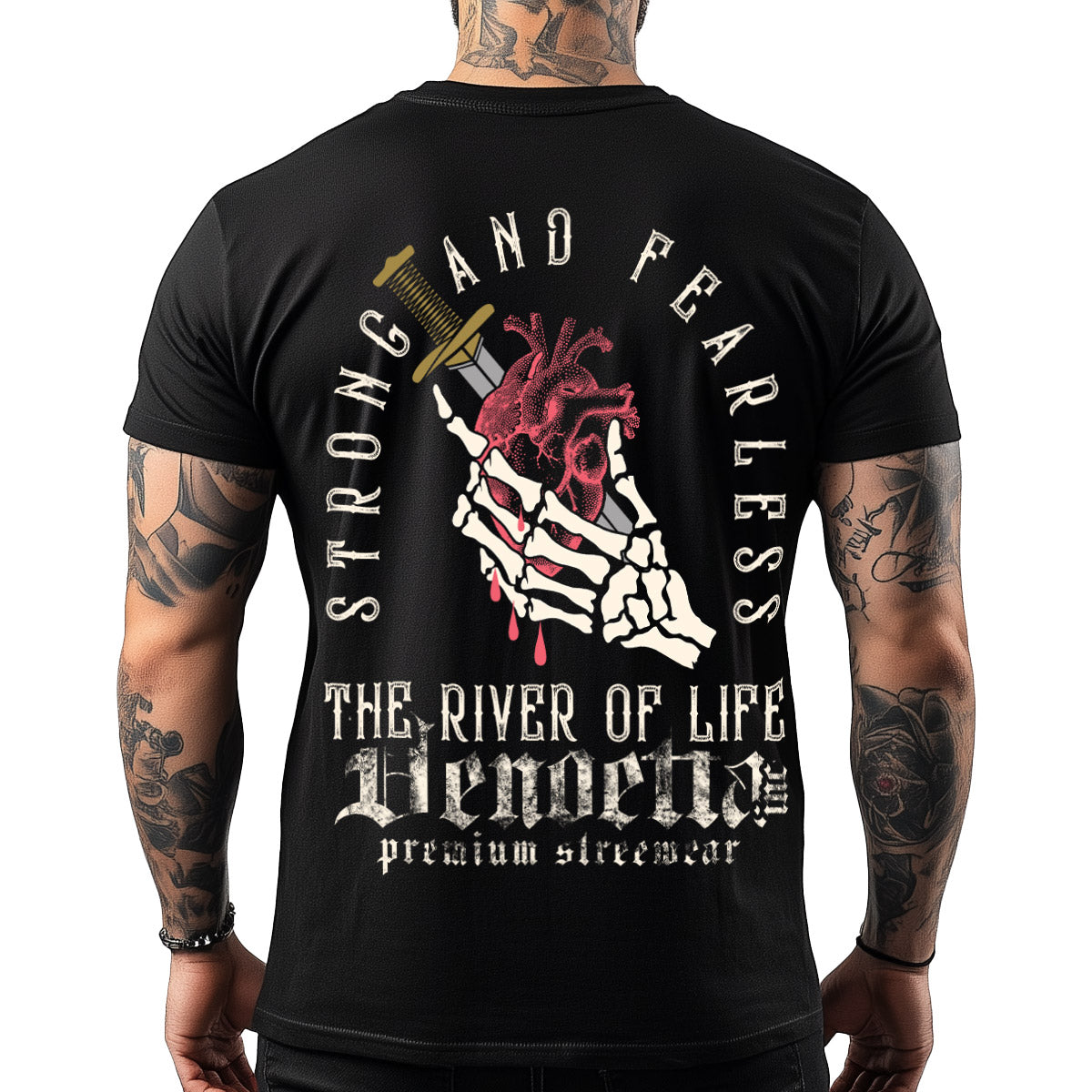 Vendetta Inc. Shirt River of Life schwarz VD-1378