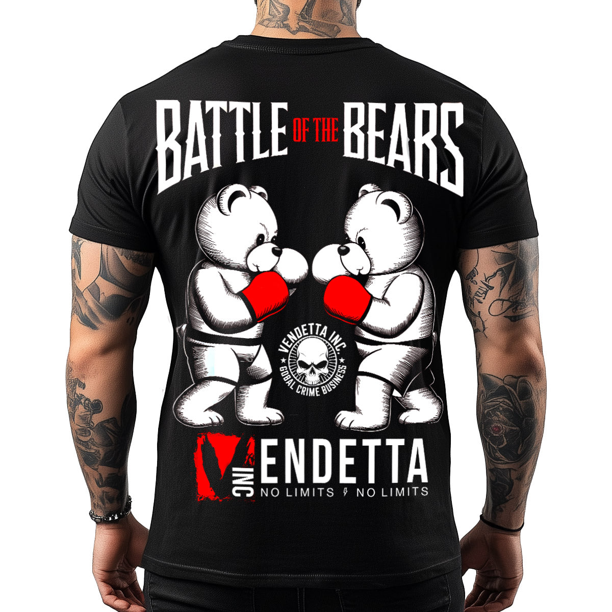 Vendetta Inc. Shirt Battle Bears schwarz VD-1489