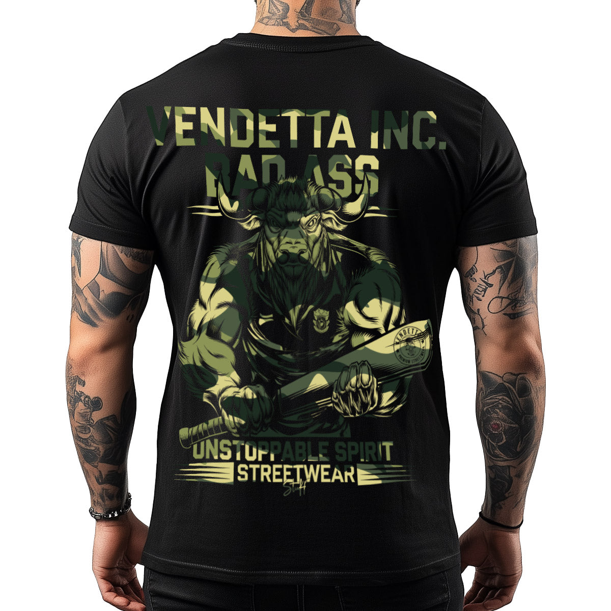Vendetta Inc. Shirt Bad Ass 2.0 schwarz VD-1488