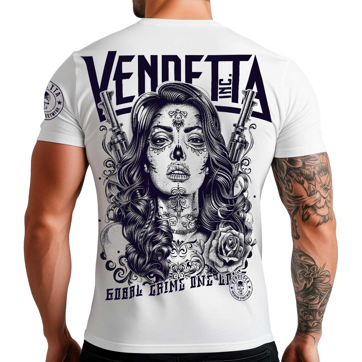 Vendetta Inc. Shirt One Crime weiß VD-1487